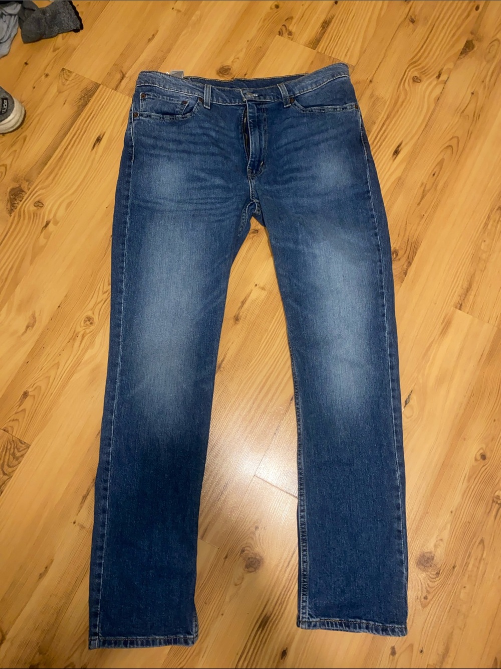Levi Strauss Men's Straight Leg Dark Blue Jeans